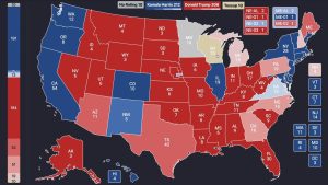 Electoral Map based on polling July 24 2020